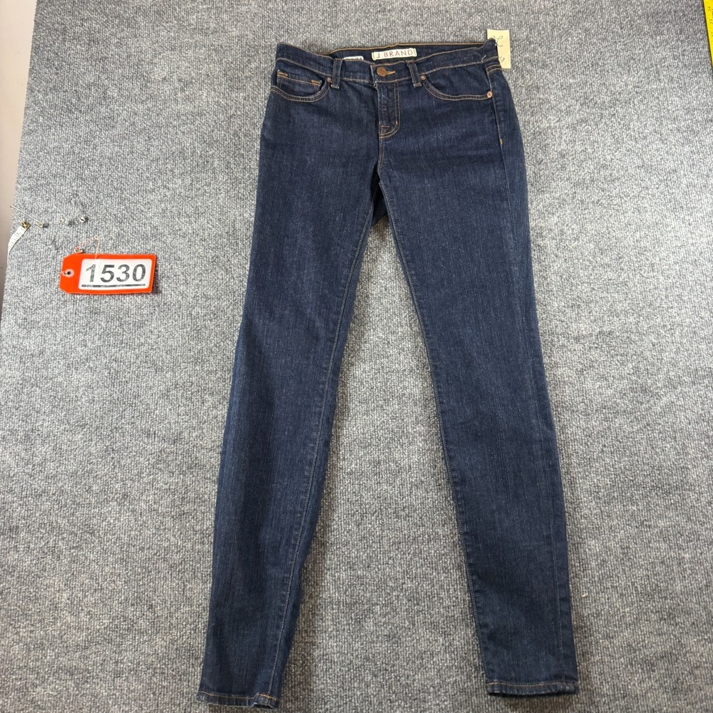 J Brand Jeans Women 26 Blue Denim Dark Wash Comfort Stretch Americana Skinny Leg
